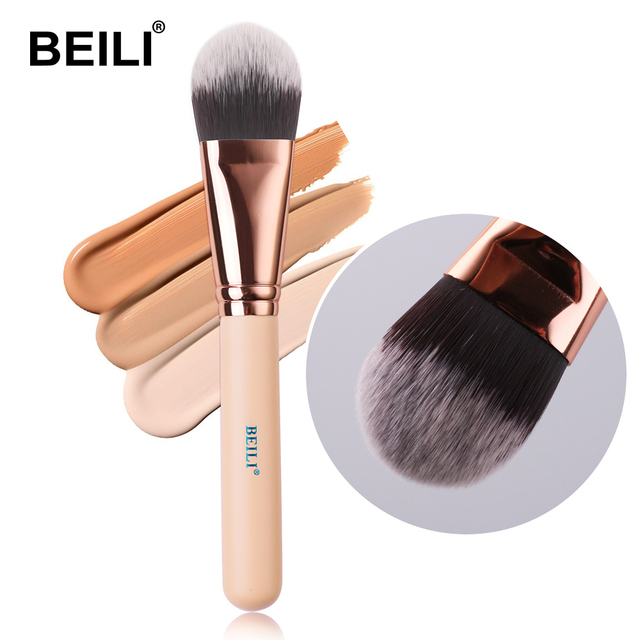 Black Concealer Makeup Brushes Professional Flat Foundation Brush Synthetic hair Single Mask Brush Make Up Tools