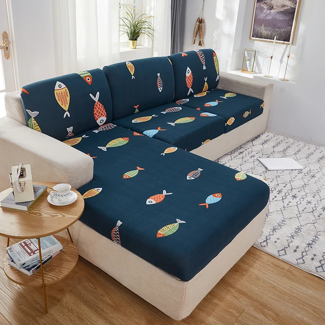 Hyha Printed Couch Cushion Covers, Floral Sofa Covers Washable