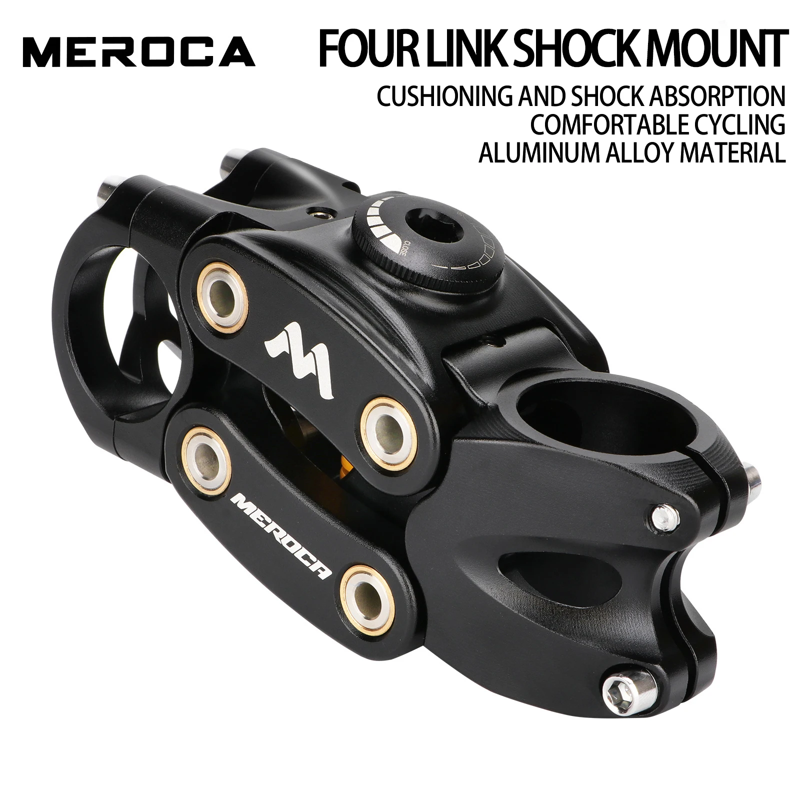 

MEROCA Shock-Absorbing Bike Handlebar Stem Suspension Stem Bicycle for Road Gravel Damper Stem Road Bike Accessories