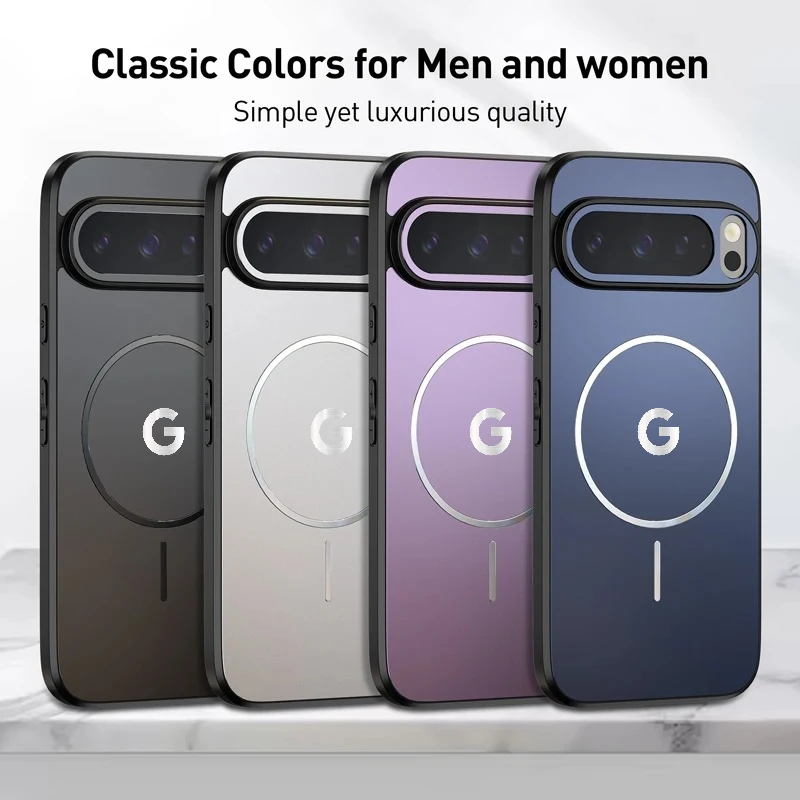 Enhanced Magnetic Phone Case with MagSafe Wireless Charging - Shockproof and Anti-Drop Protection