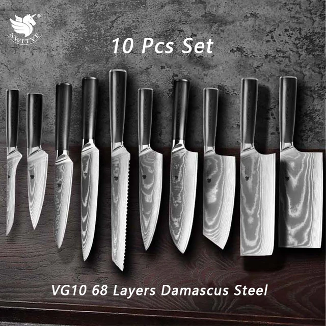 Professional Chef Knife Set Kitchen Kit Stainless Steel Japanese Cooking  Slicing Bread Santoku Utility Paring Knives Tools Gift - AliExpress