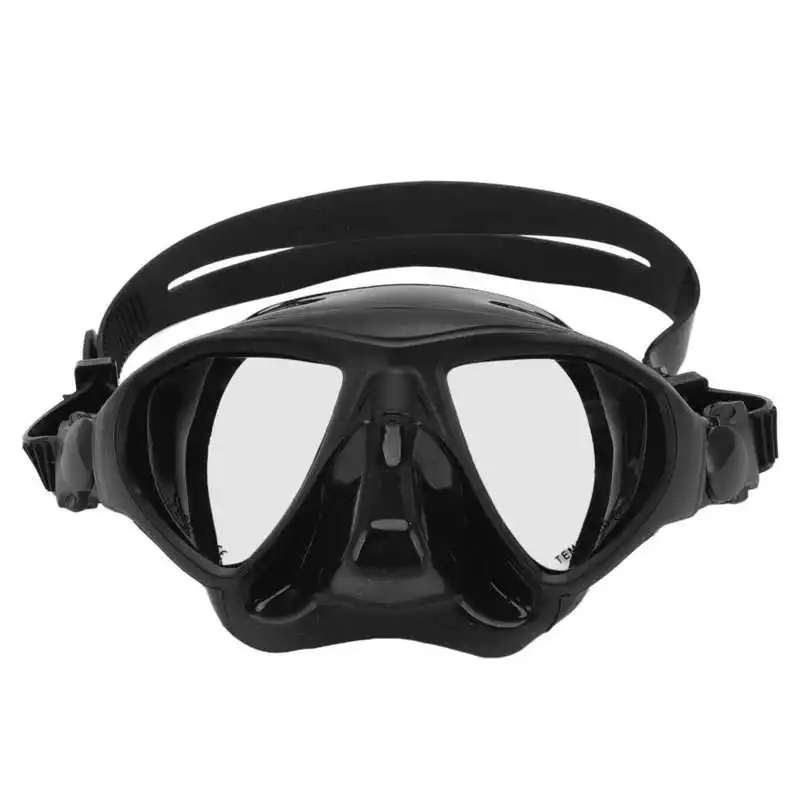 Diving Face Goggles Cover No Leakage Wide View Safe Tempered Glass Snorkeling Goggles Swimming Pool Accessory
