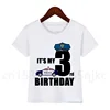 Policeman Car Family Matching Birthday Party Shirts Personalized Police T Shirts Boys Any Age Name My Kids Shirts T Shirts 4