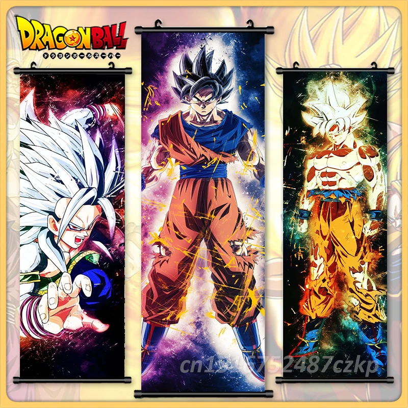 

Dragon Ball Vegetto Wall Art Painting Anime Hanging Son Goku Scrolls Strongest Warrior Canvas Print Pictures Poster Home Decor