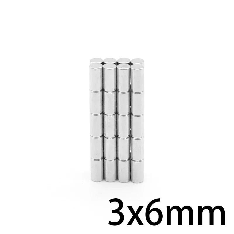 20/50/100/500/1000PCS 3×6 Small Search Minor Magnet 3mm x 6mm Bulk Round Neodymium Magnets 3x6mm Disc Magnets strong 3*6 mm