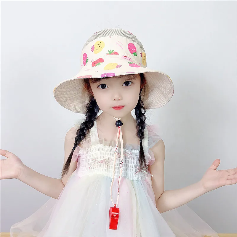 Summer Mesh Baby Girl Hat Strawberry Kids Top Hat Cotton Baby Sun Hat| | -  AliExpress