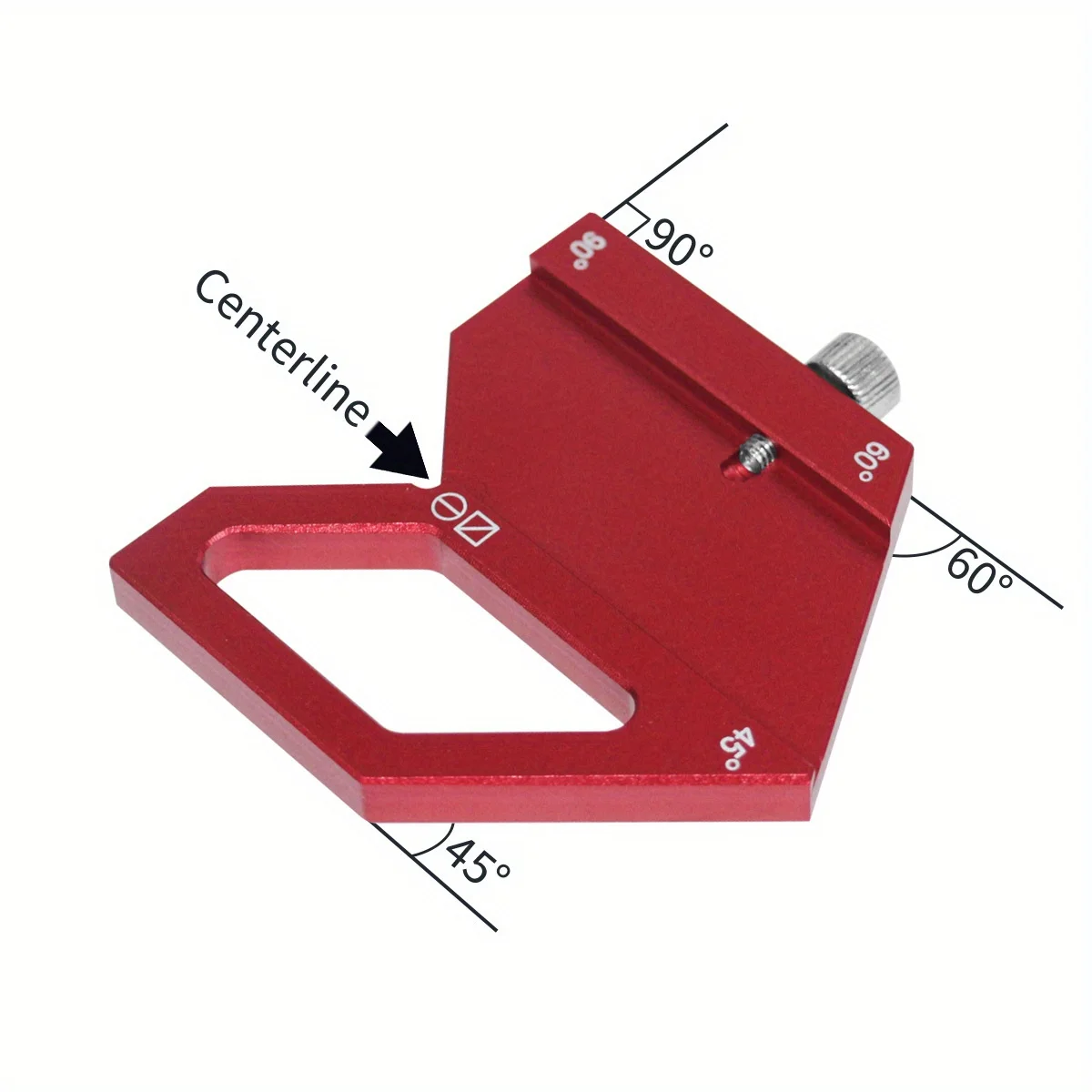 Woodworking Steel Ruler Positioning Block Center Finder 45/60/90 Degree Angle Scriber Line Marking Gauge Ruler Locator woodworking gauge