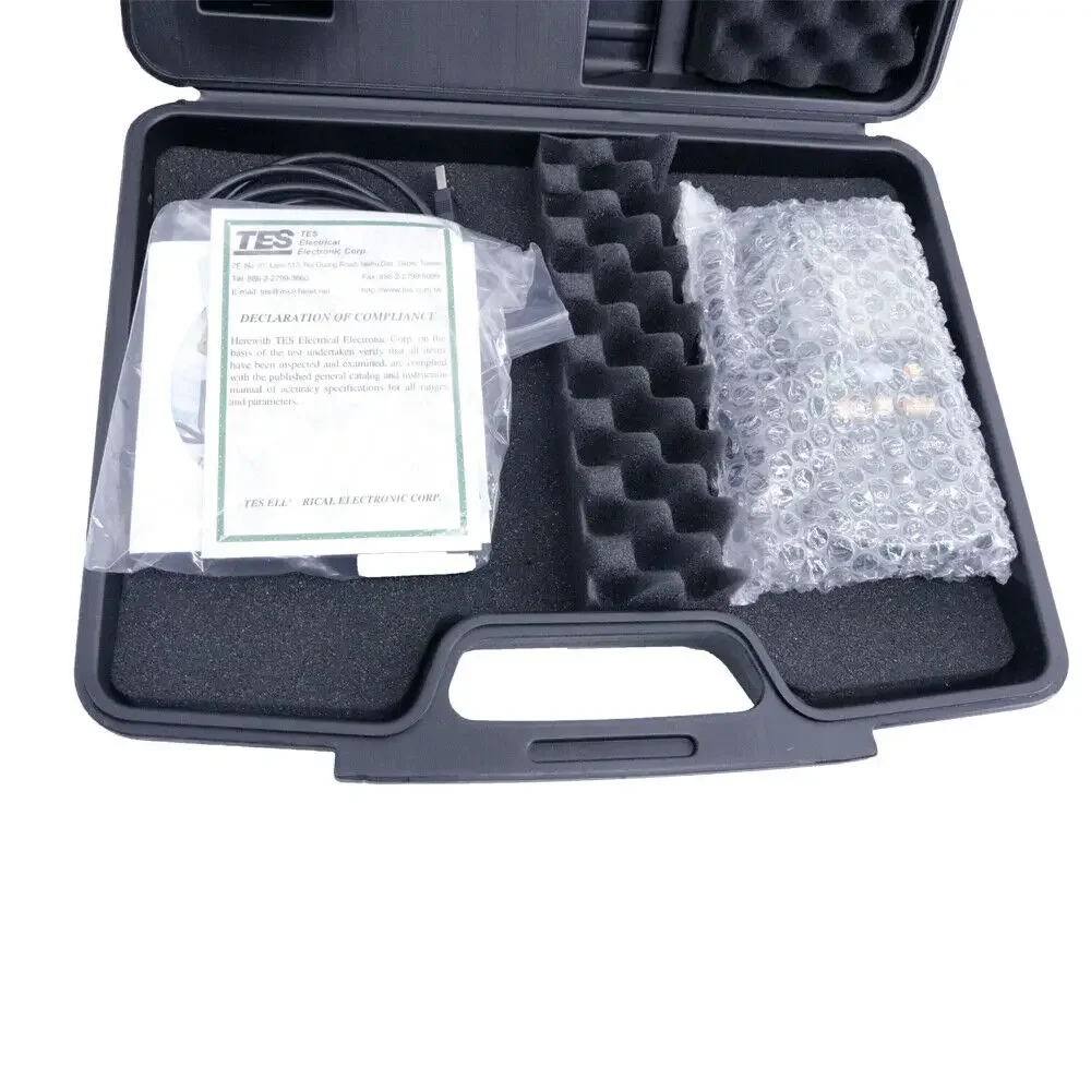 TES-132 Handheld Solar Power Meter Tester 400-1Knm Range 2000W/m2 & 634Btu/(ft2h) Data Logger SD Card 2G USB TES132 4