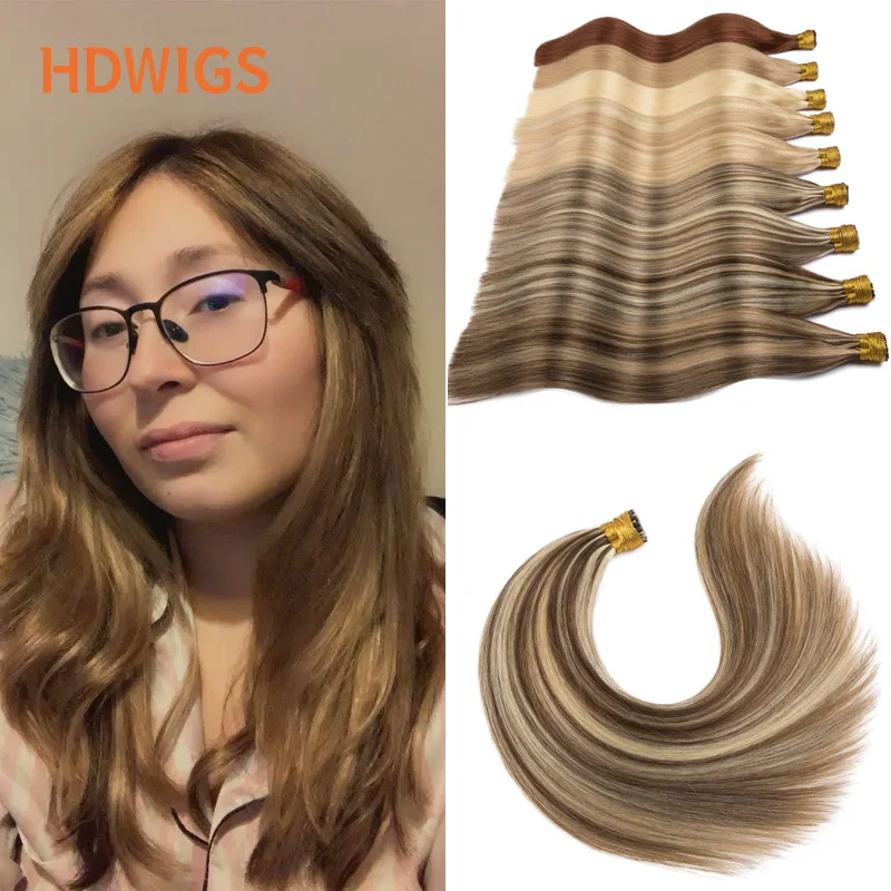 ITIP Hair Extension Human Remy Hair Extensions for Women Straight Natural Real Human 40g 50g Fusion Capsule