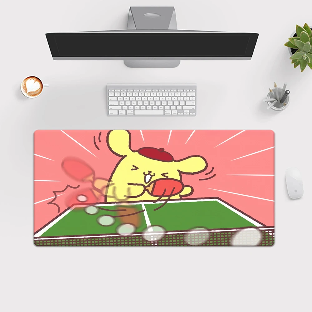 PompomPurin Sanrio Cute Mouse Pad Keyboard Gaming Accessories Mouse Mats Game Office Computer PC Gamer Laptop Desk Mat table mat