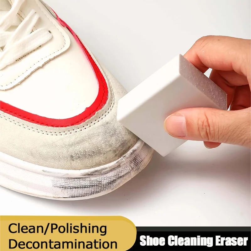 Matte Leather Fabric Shoes Cleaning Eraser Rubber Block Suede Shoes Boots Cleaning Care Decontamination Gum Sneaker Cleaner 5