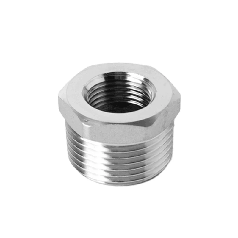 304 316 Stainless Steel BSP NPT Male Female Thread Reducer Bushing Pipe Fitting Connector Joint