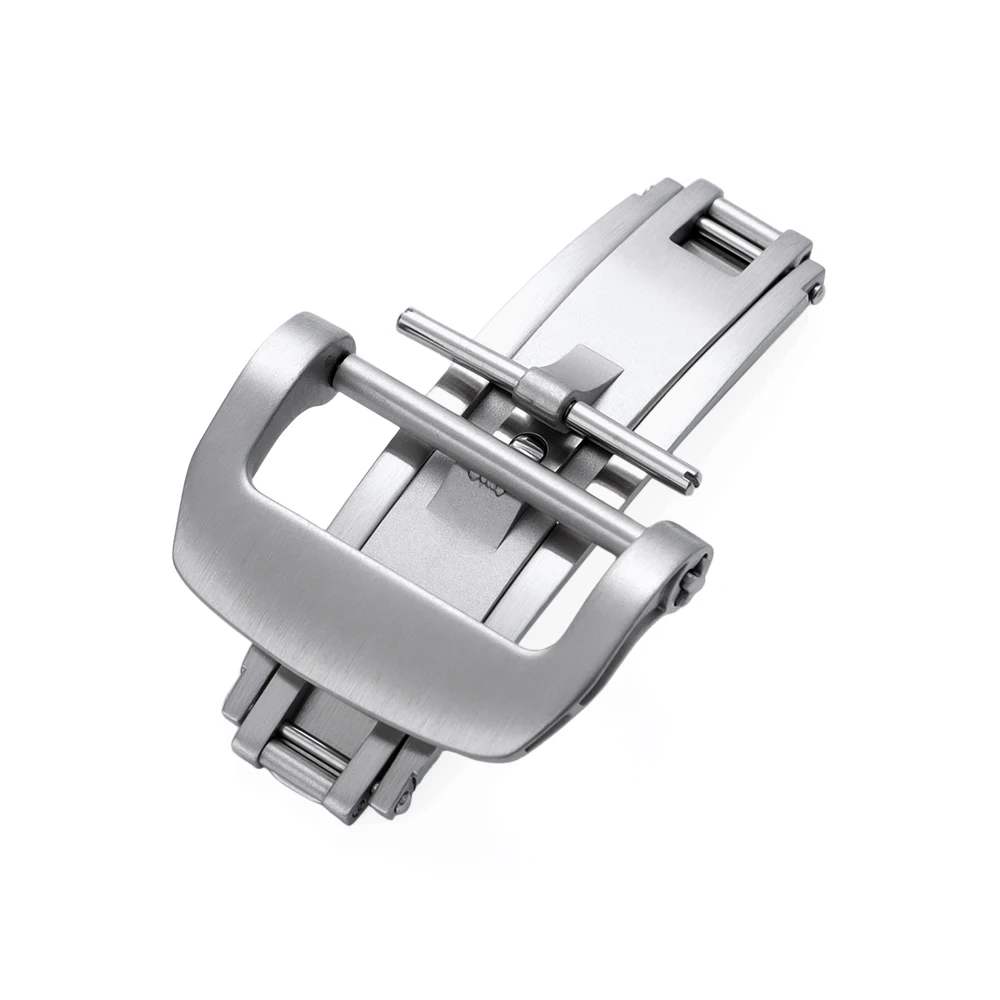 Edelstahl-Schnalle, 18 mm, 20 mm, Ersatz für Richard Watch Mille, Faltschließe für Silikon-Armband, Schmetterlingsschnalle