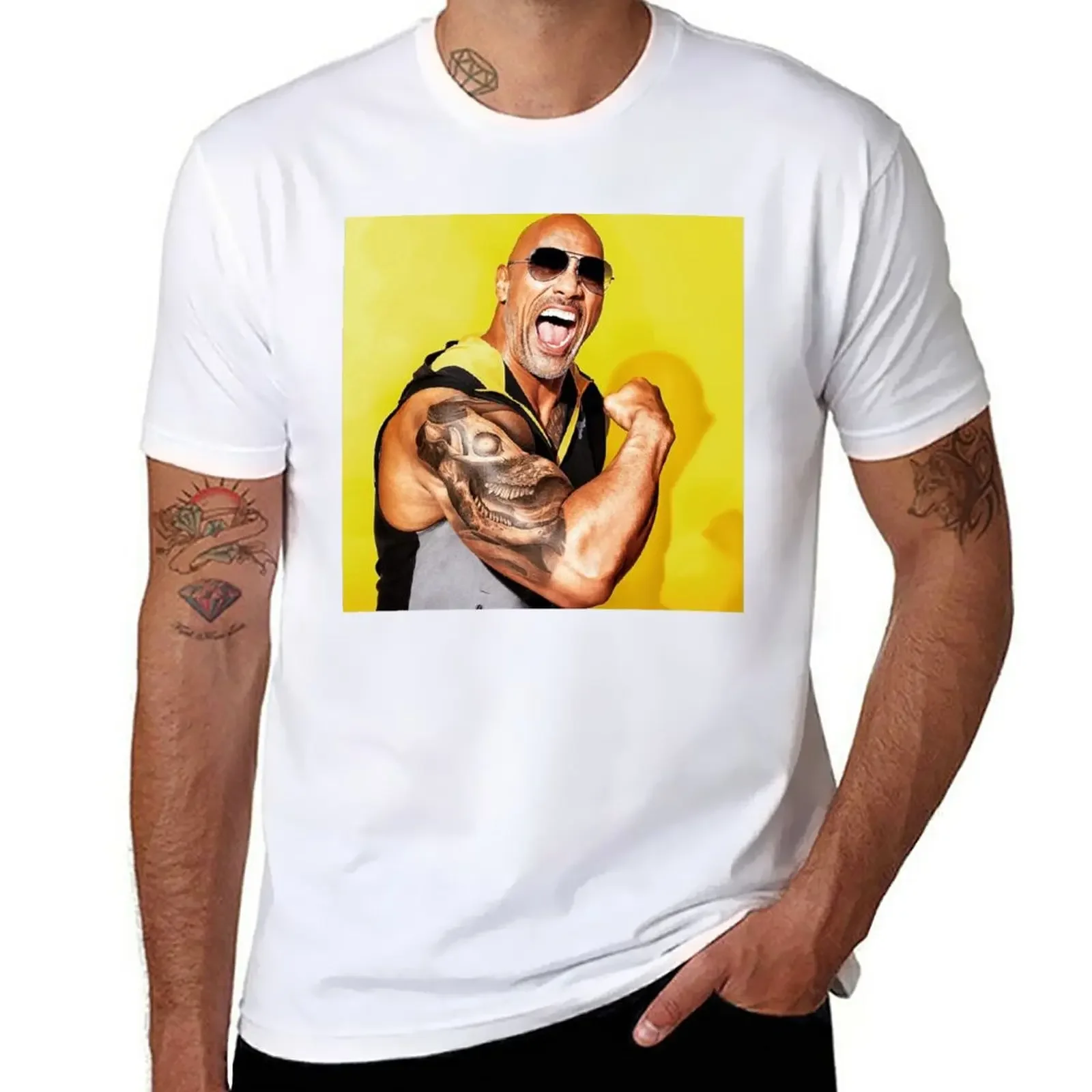 

Dwayne Johnson T-Shirt Aesthetic clothing quick-drying men clothing