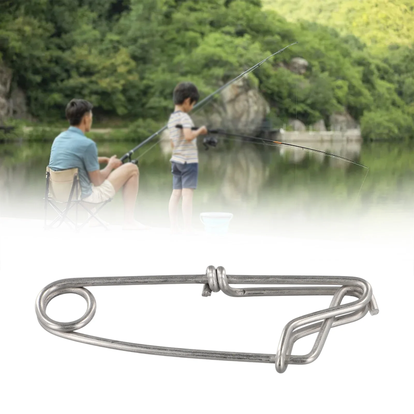

Longline Branch Hanger Snap Swivel Float Line Tuna Clip Stainless Steel Live Bait Trap Lock Clip Fishing Tools For Line Fishing