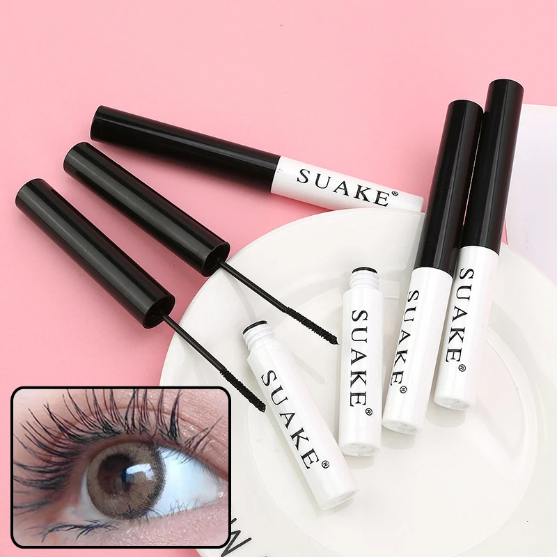 

3D Mascara Silk Fibre Lengthening Black Lash Eyelash Extension Eye Lashes Ultra-fine Brush Long-wearing Black Color Mascara