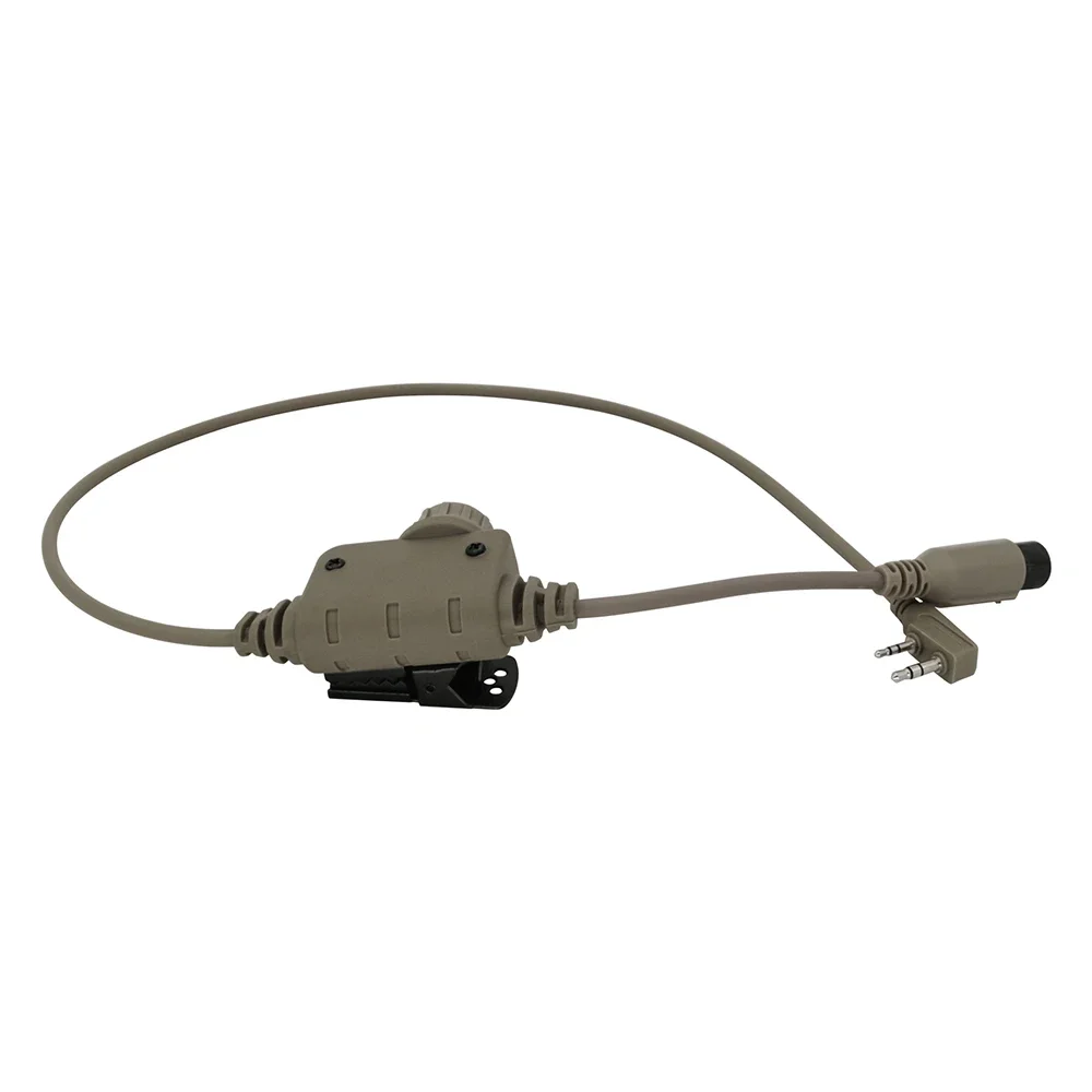 Tactical Headset Comtac II U94 Ptt RAC Ptt Kenwood Plug for Baofeng UV5R UV82 for PELTO Airsoft Shooting Headphones Gel Earmuff