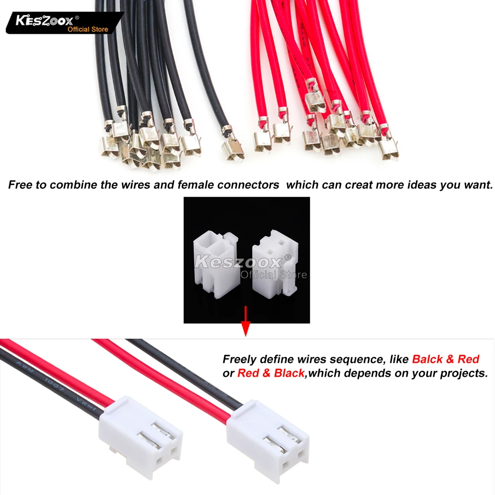 soquete kit com 210mm 18awg pre frisado cabos fio jst 01