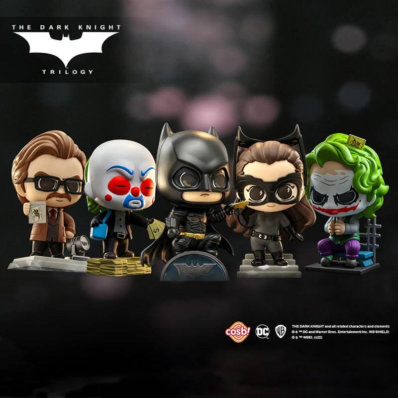 [Disponibile] Original Hot Toys Batman: The Dark Knight Batman Catwoman Cosbi Mini Figure Out Box Single Set Collection Toy Gift
