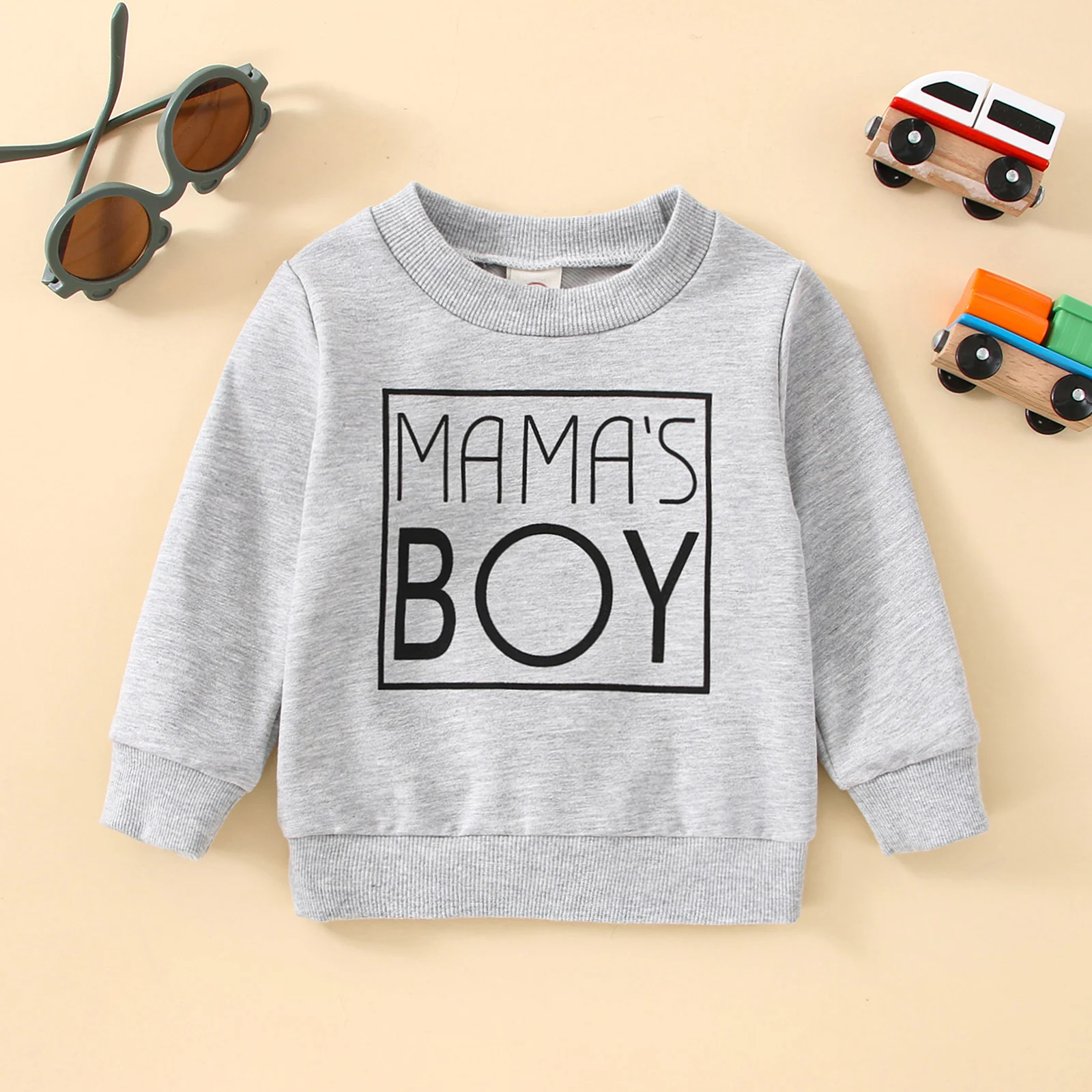 Citgeett Autumn Infant Baby Girls Boys Long Sleeve Sweatshirt Letter Print Casual Loose Spring Clothing Suit