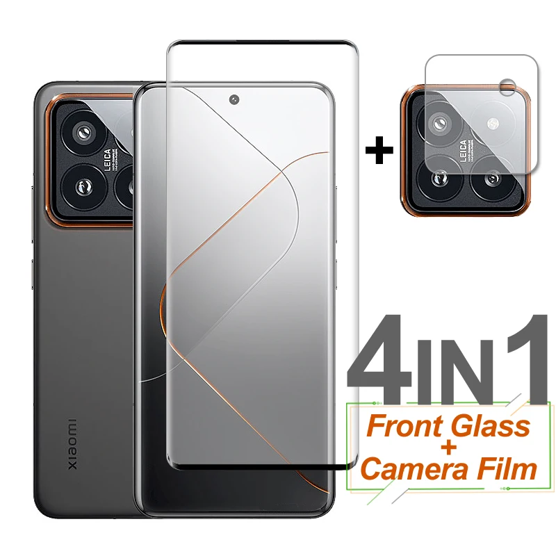 

For Xiaomi 14 Pro Glass Full Cover Screen Protector Tempered Glass Xiaomi 14 Pro Protective Camera Lens Film On Xiaomi Mi 14 Pro