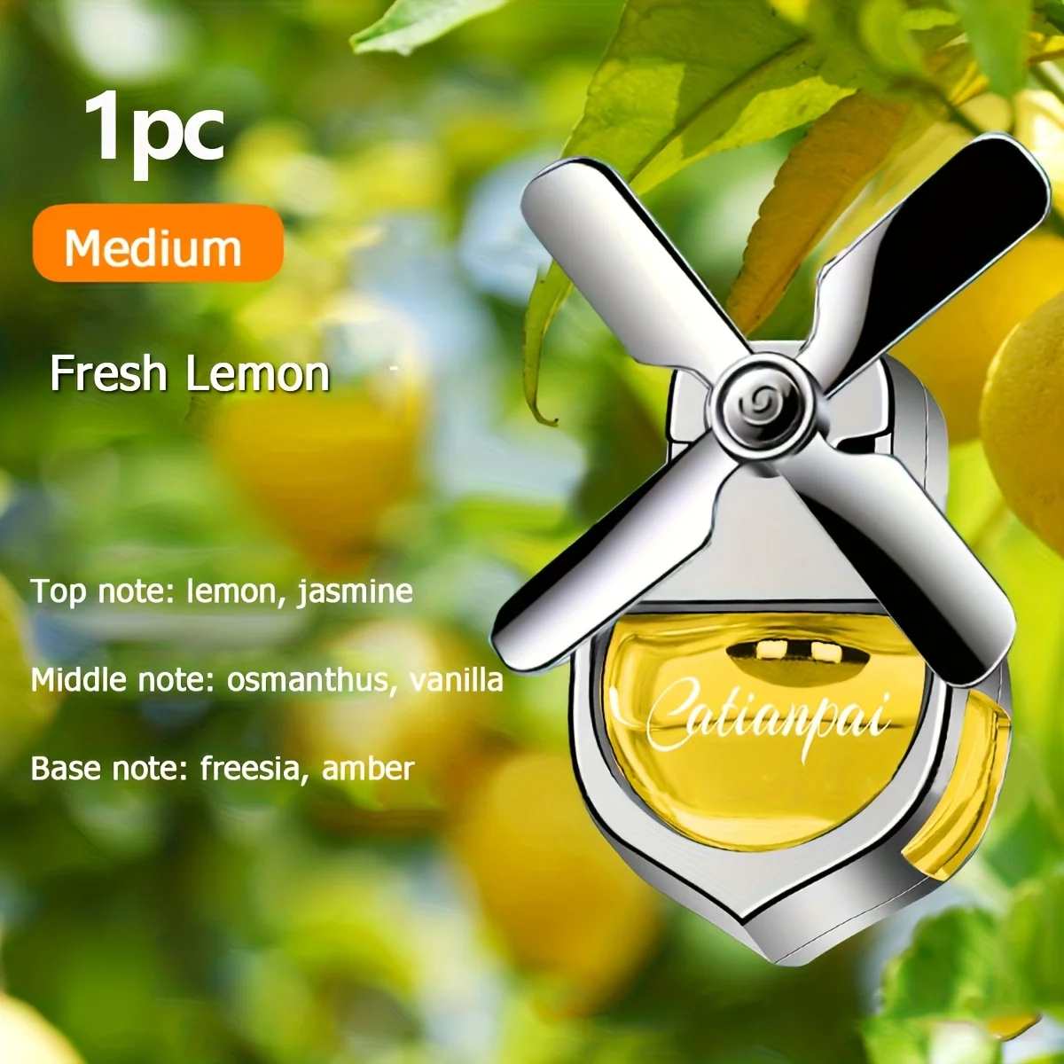 Four-Leaf Fan Car Fragrance Diffuser Pendant - Light Scent & Decorative Deodorizer