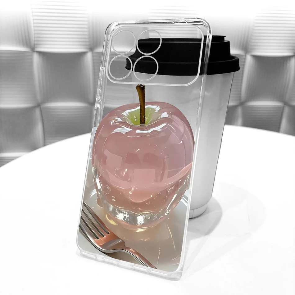 New Simple Style Transparent TPU Soft Silicone Phone Case