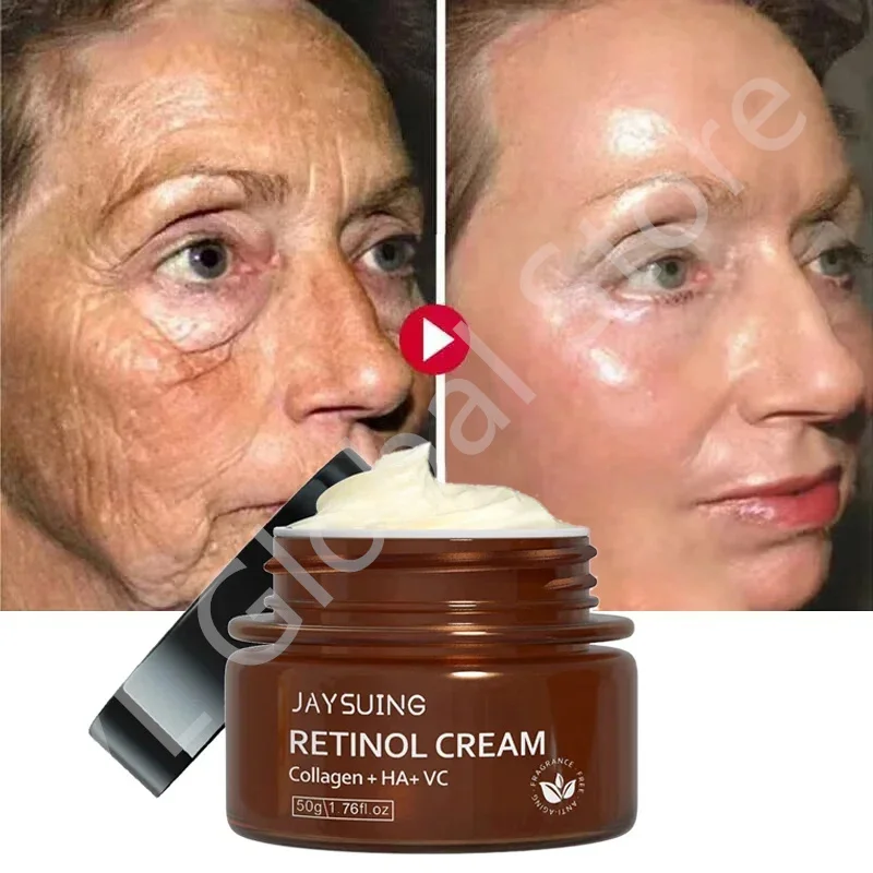 

Retinol Instant Wrinkle Removal Face Cream Lifting Anti-aging Fade Fine Lines Hyaluronic Acid Whitening Moisturizing Skin Care
