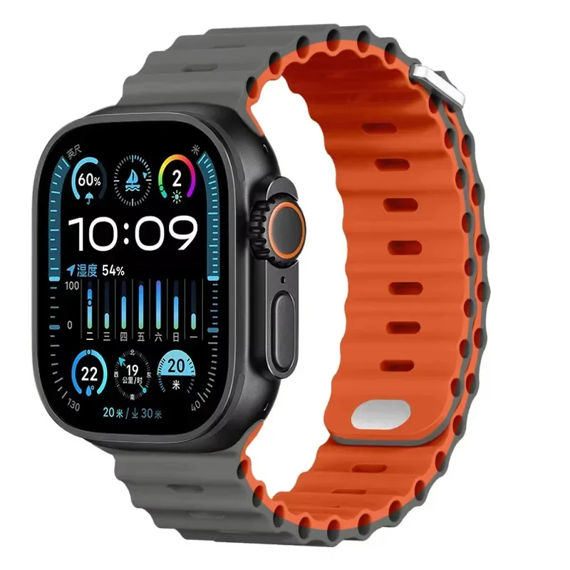 Ocean Soft Silicone Strap - Comfortable Watch Band in Multiple Sizes