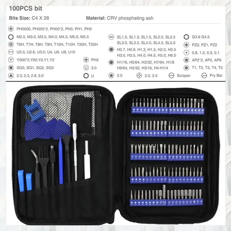 뜨거운 판매-120-In-1 다기능 드라이버 세트 휴대 전화 수리 가정용 도구 장난감 모델 분해 및 조립 도구