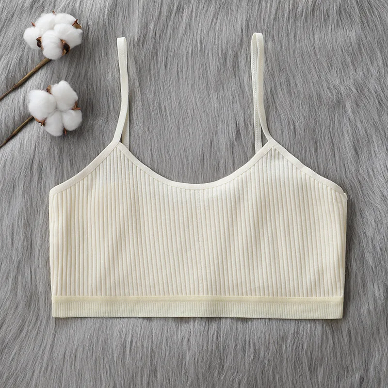 8-14 Years Pure Cotton Teen Girl Training Bra Puberty Thin Belt