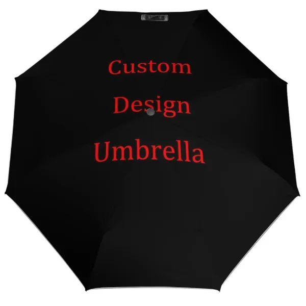 Personalized Automatic Umbrella Rain Women Three Folding Umbrellas Windproof Design Umbrella Female Waterproof Parasol
