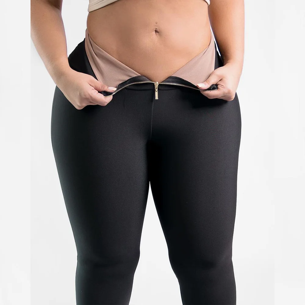 Korean Style Skinny Pants for Women Fashion Zipper Design Trousers Woman Winter and Winter Elastic High Waist Washed Pencil Pant