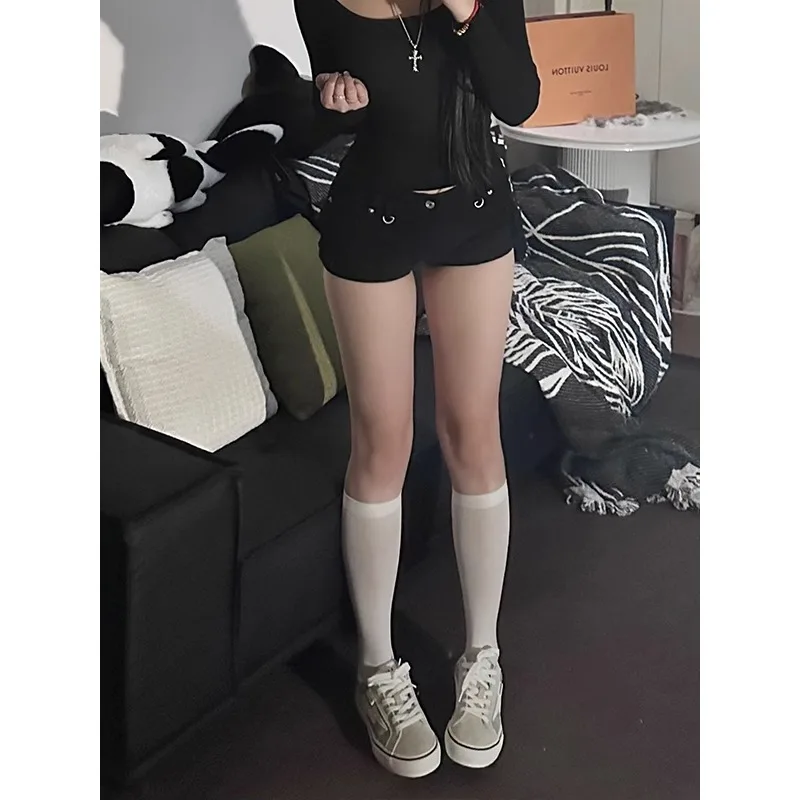 Woman Jeans for Women Low Rise Jeans Baggy Denim Shorts Big Size Women's Pants Coquette Summer Clothes Shoujo Girl Style Jorts - 6