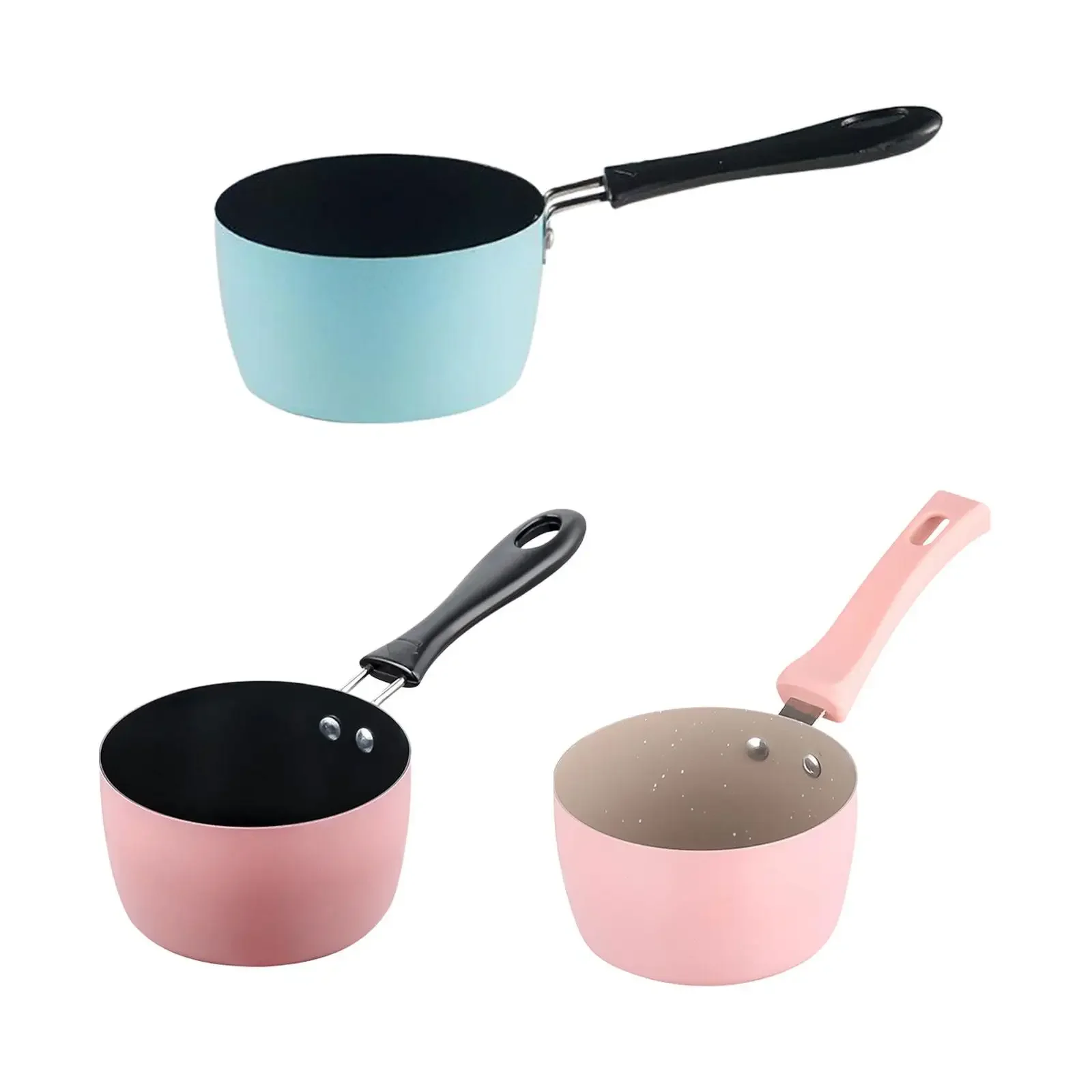 Milk Pan Melting Boiling Pot Milk Pot Soup for Outdoor Camping Gas Stove Baby Breakfast Pan Noodle Porridge Cooking