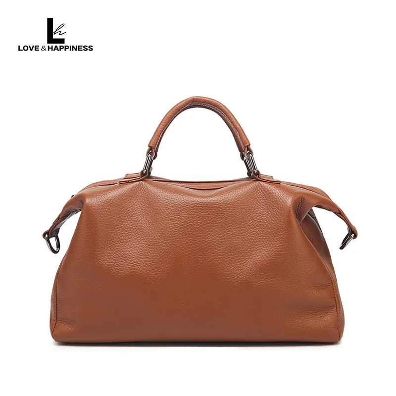 

New Genuine Leather Women's Bag Soft Leather Bag Handheld One Shoulder Diagonal Straddle Bag