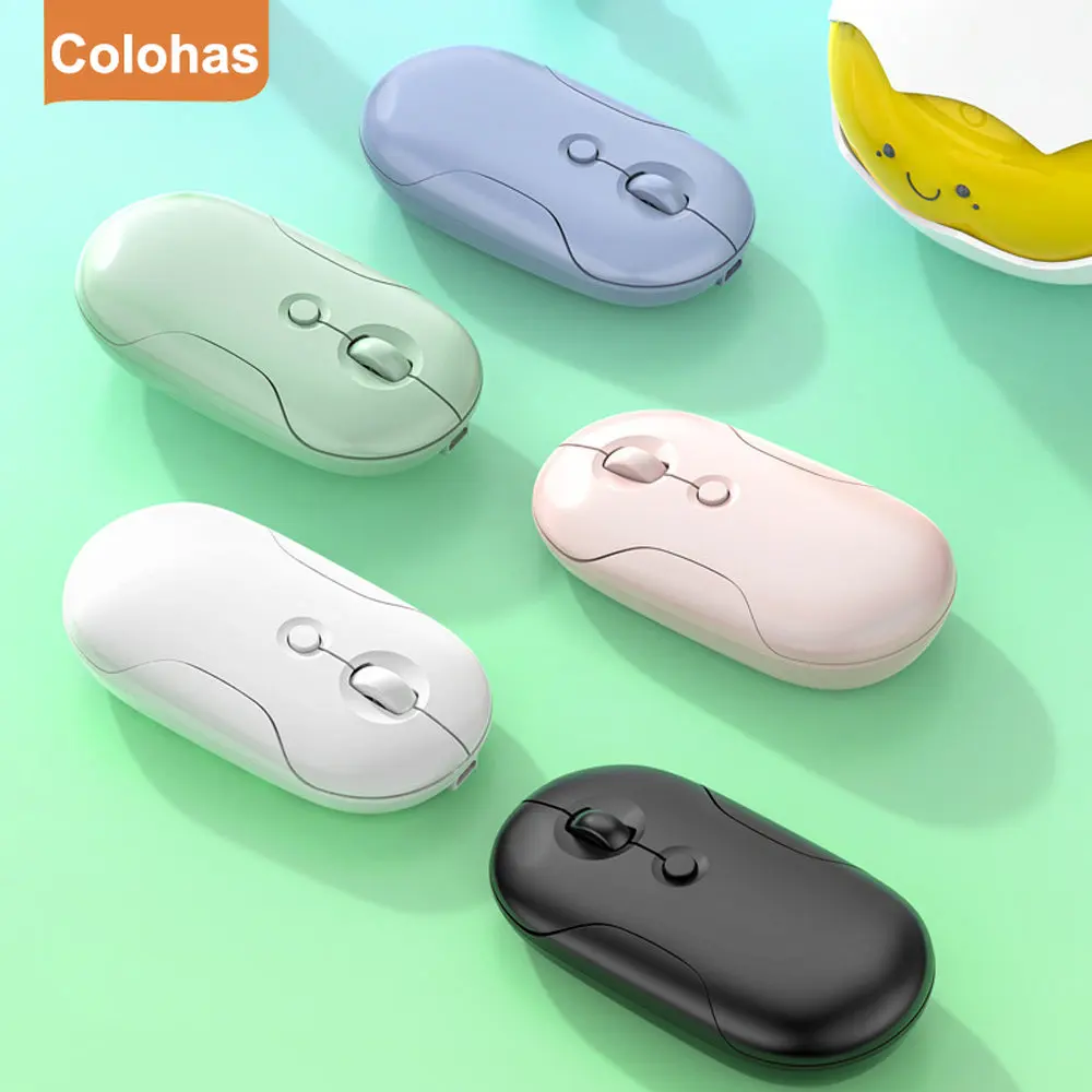 

Wireless Bluetooth USB Mouse Pebble Mouse Mice Wireless Silent Mouse for PC Gamer iPad Laptop Phone Tablet Gaming Magic Mouse