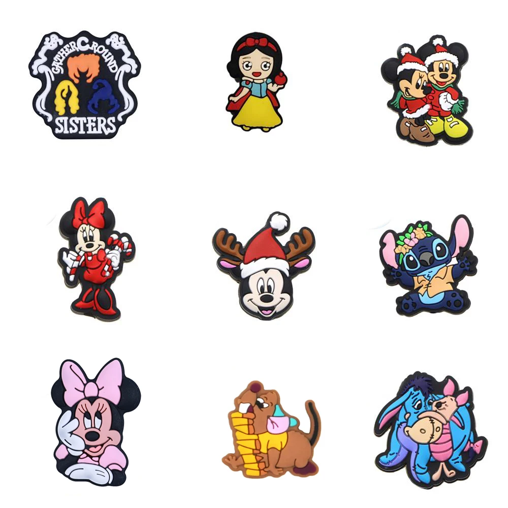 1pcLiloStitchChristmasMickeySiliconeBeadsFoodGradeBabyTeether