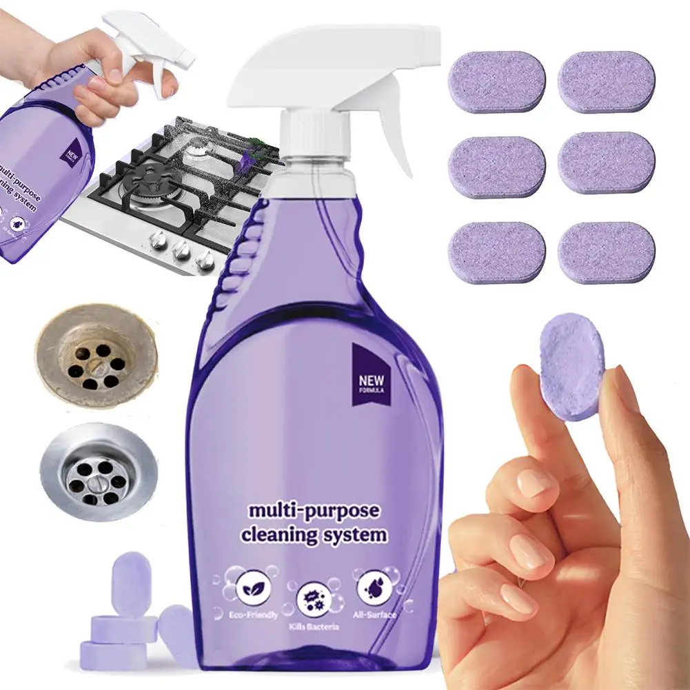 Cleaning Spray For Instant Stain Removal Cleaning Spray With Concentrated Tablets All-Purpose Deep Tool