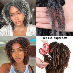 Dreadlock Wig Short Twist Wigs for Black Women Afro Curly Synthetic Wig Nature Hair Color Wigs