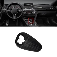 Car Shift Knob Head Cover Trim for BMW M2 F87 M3 F80 M4 F82 F83 M5 F10 Woven Carbon Fiber 5