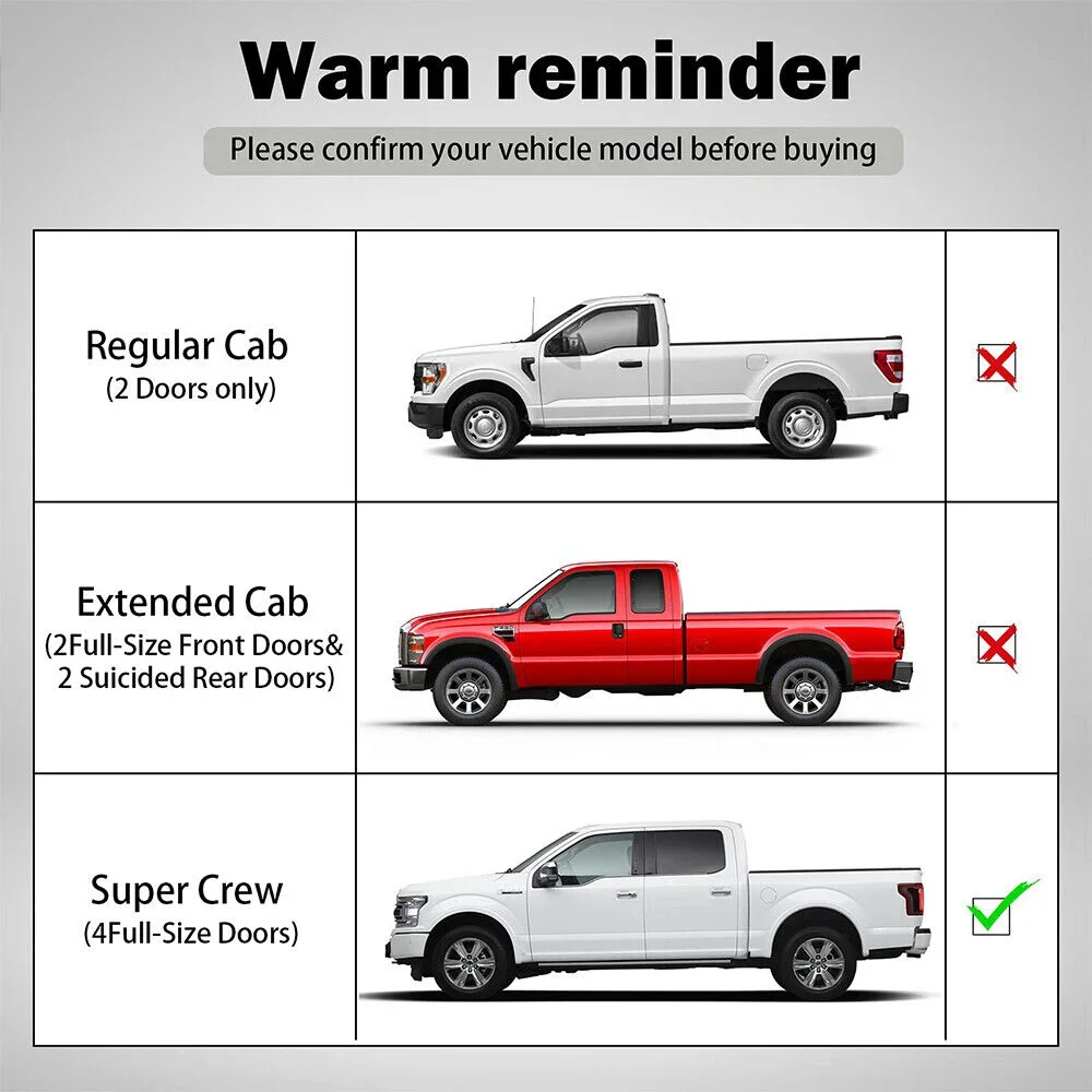 مجموعة مسار فتحة السقف ، ملحقات السيارة الأمريكية ، إصلاح Ford-، F150-من F250 ، F350 ، F450