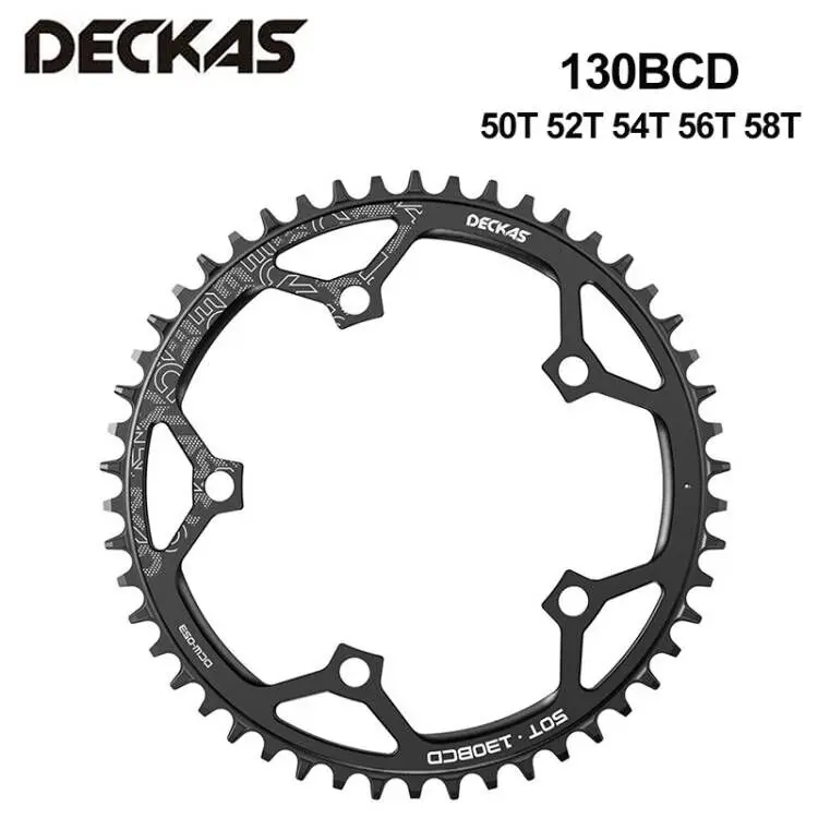 Велосипедная Звездочка Deckas Round 130BCD 50T/52T/54T/56T/58T велосипедная передняя шатун