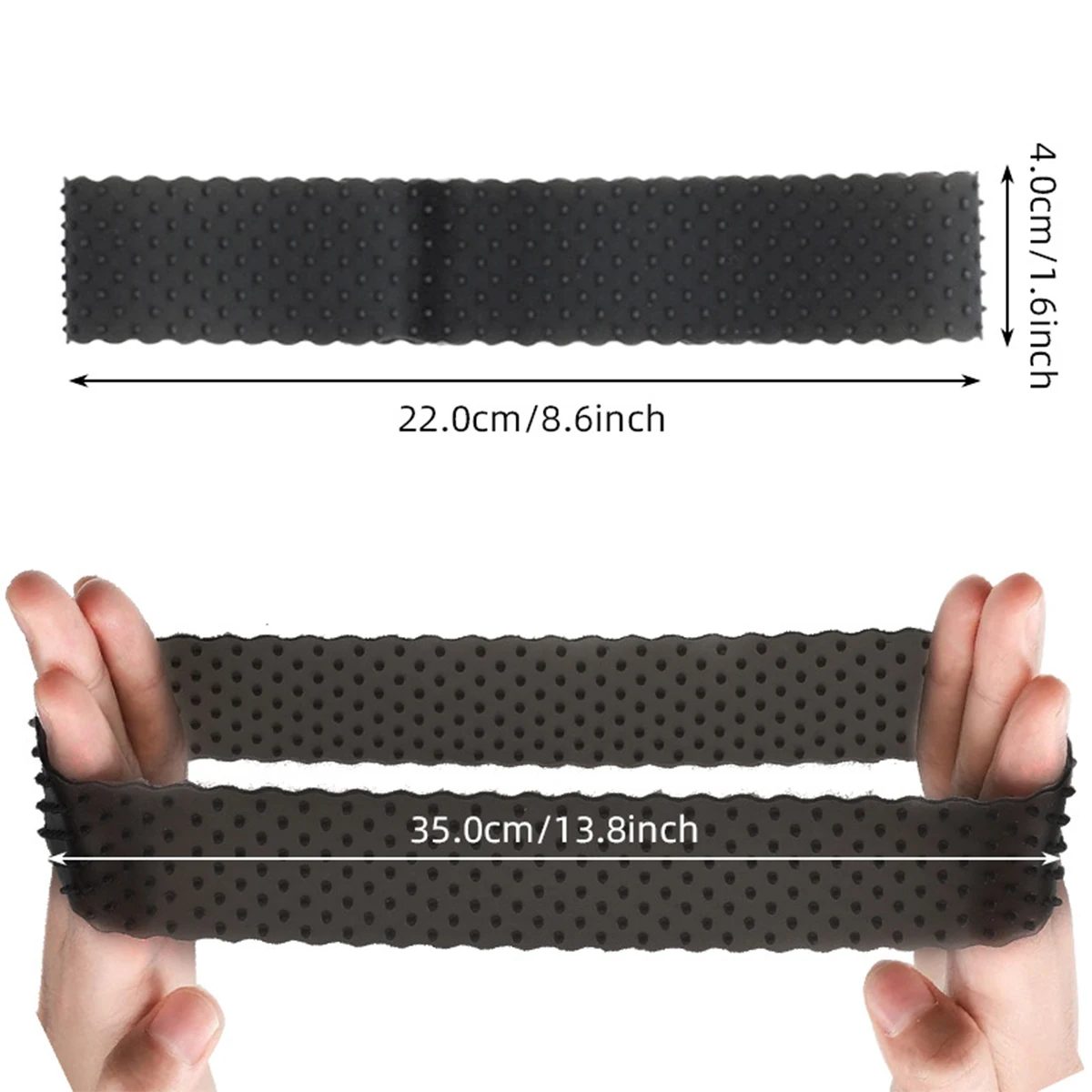 1 x nahtloses, rutschfestes Silikon-Perücken-Haarband mit dehnbarer Nylon-Perückenkappe für Perücke und Sport-Yoga – Detail 7
