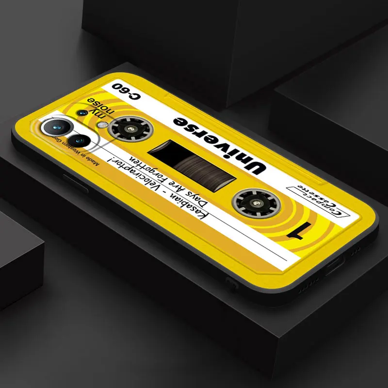 Vintage Music Tapes Cassette Phone Case - Retro Soft Cover Design