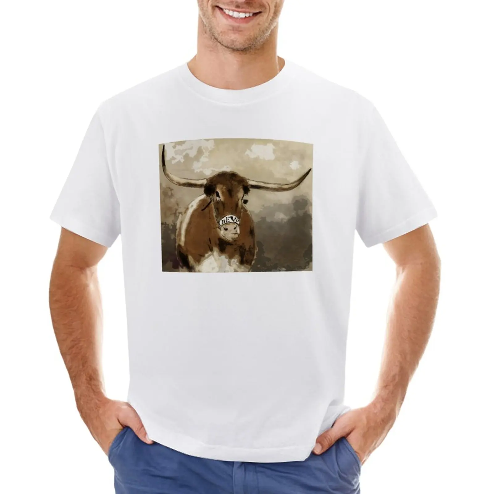 

Bevo Painting T-Shirt customs animal prinfor boys Aesthetic clothing kawaii clothes Men's t shirts