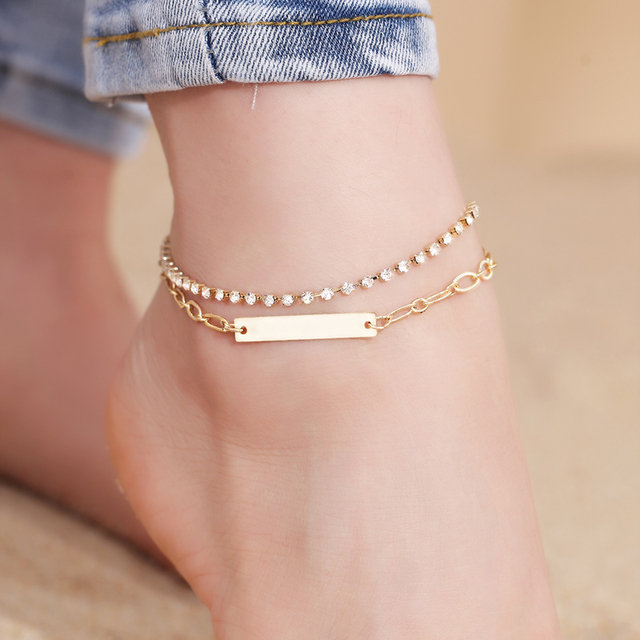 Bell Tassel Anklet Set For Women Beach Foot jewelry Vintage Statement Anklets Boho Style Party Summer Jewelry Wholesale