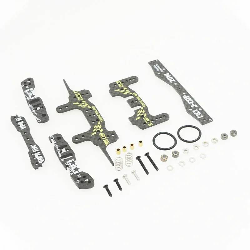 self made mini 4wd tamiya racing car carbon parts Independent Suspension spring front/rear set backwards for MS MA AR S2 CHASSIS 6