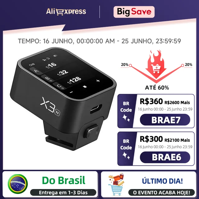 Godox X3 TTL HSS 2.4G Wireless Flash Trigger OLED Touch Screen Transmitter Quick Charge for Canon Nikon Sony Fujifilm 1
