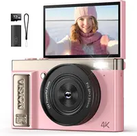 4K digital camera, 64 megapixel ultra high definition camera, 16x digital zoom 180 degree flip screen button digital camera, 32G